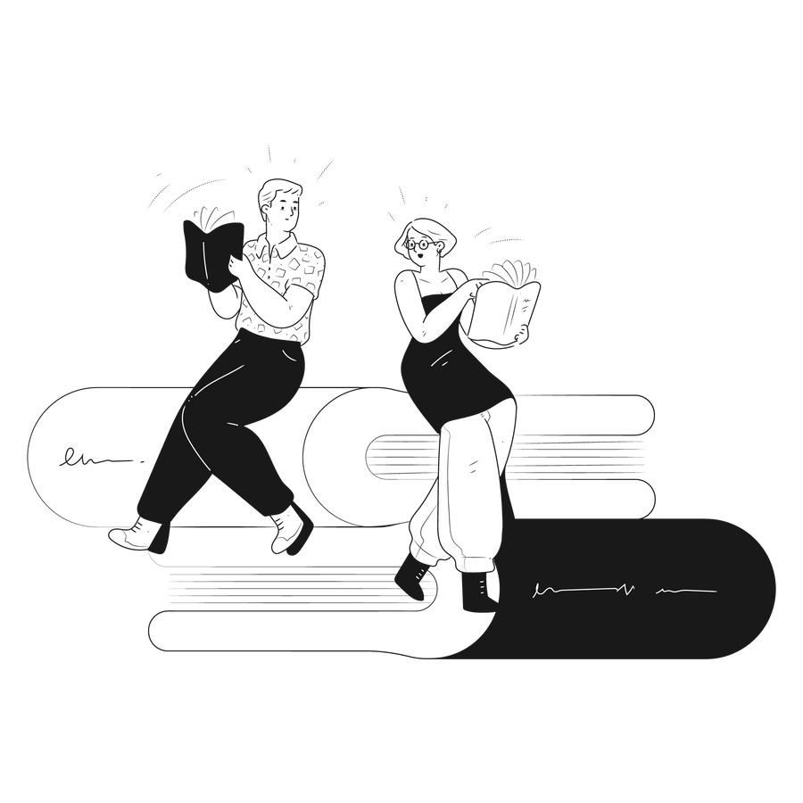 education group study learn books learning together team